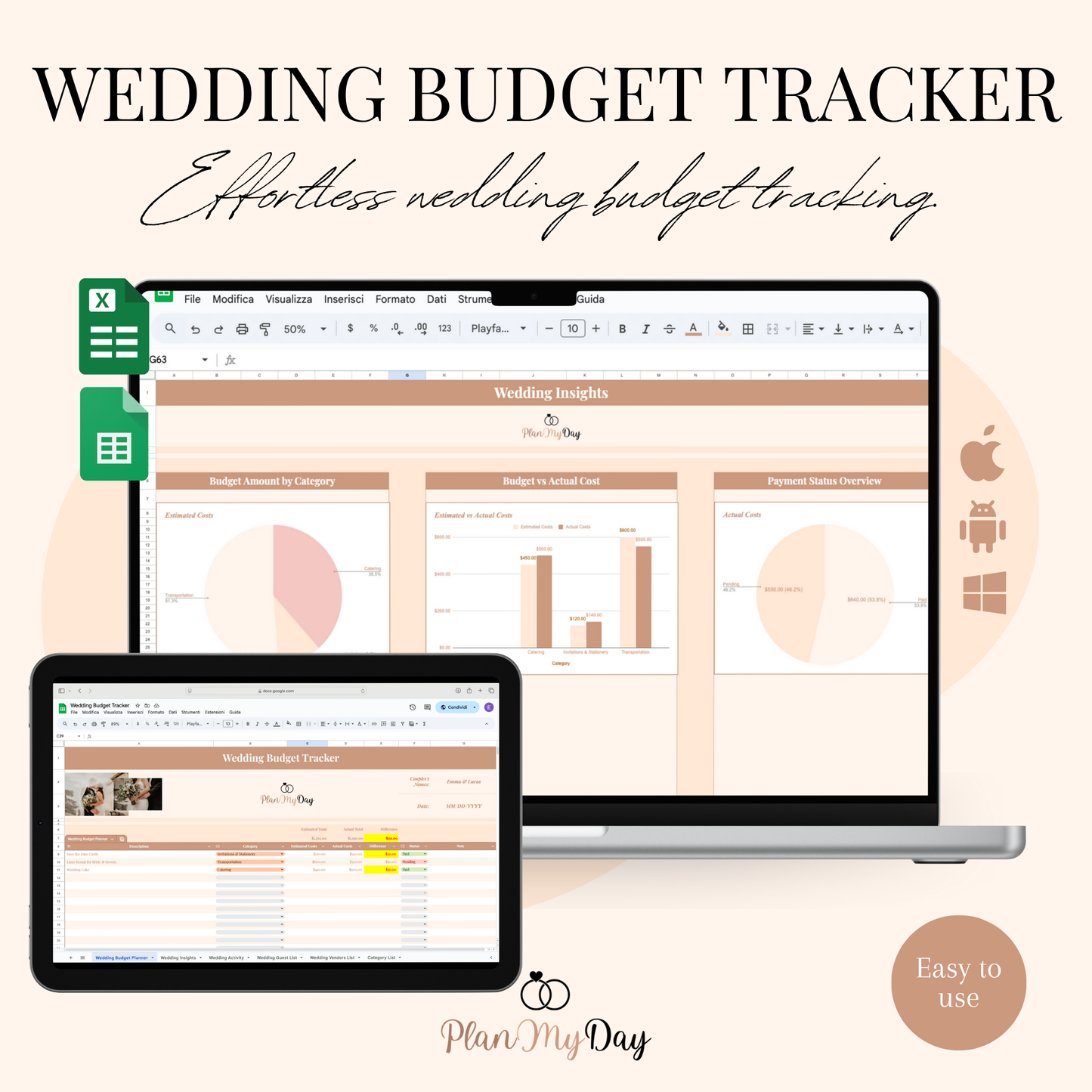 Wedding Budget Tracker